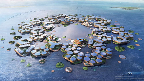 Плавучее экопоселение Oceanix City